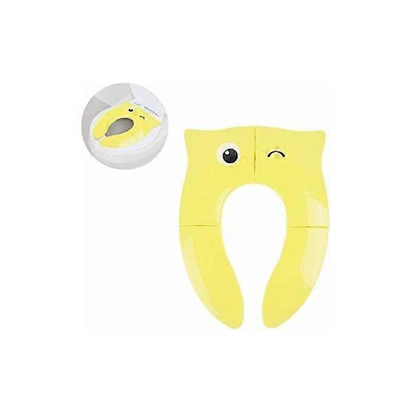 Folding Child Toilet Seat for Travel, Portable Baby Potty Seat, Comfortable PP Material with 4 Non-Slip