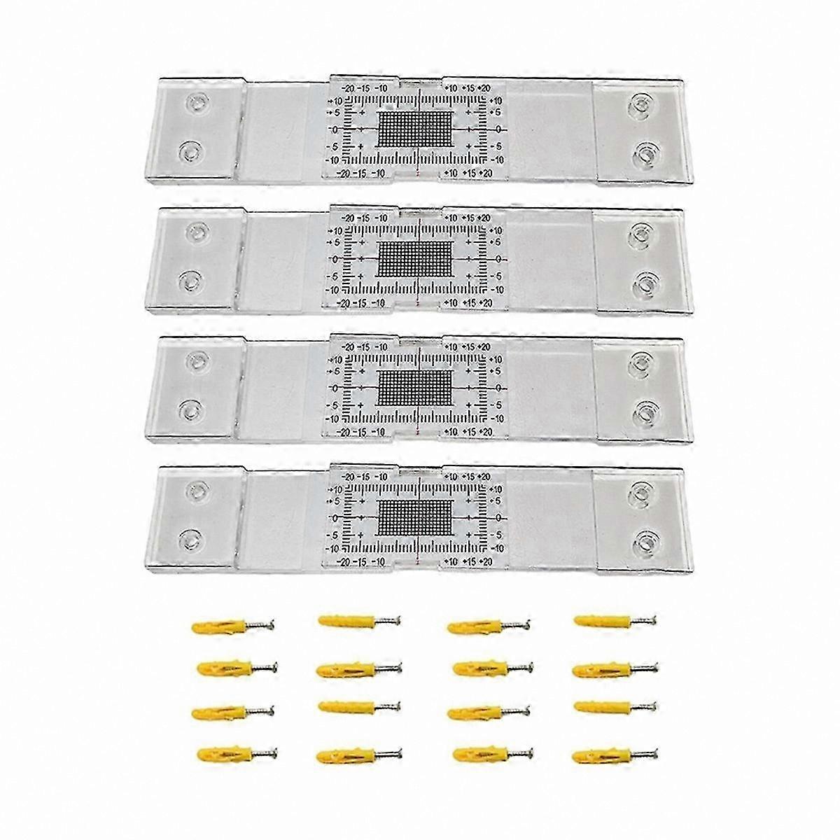 4-Pack Crack Monitoring Gauges for Wall and Concrete Surface Analysis