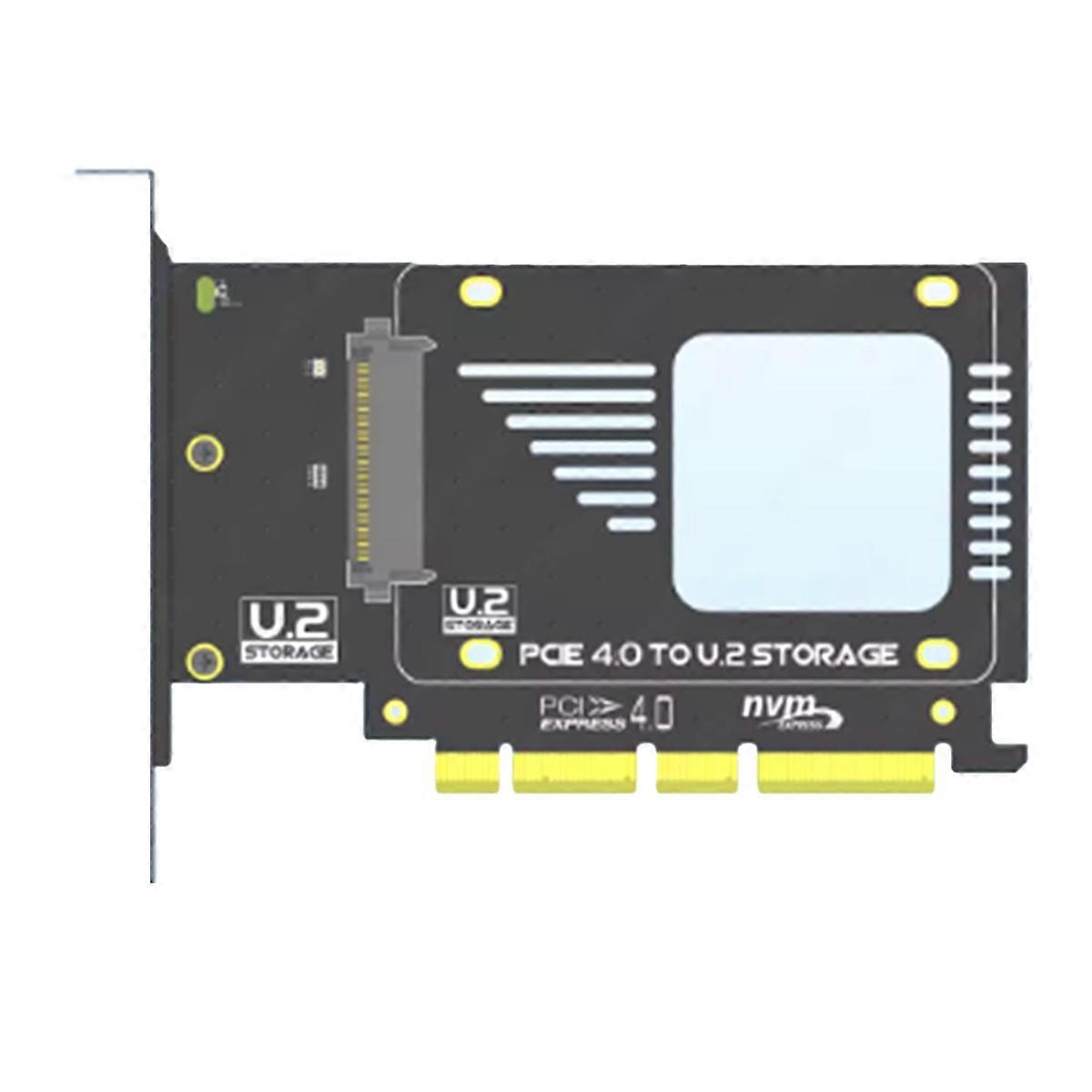 PCIe 4.0 to U.2(SFF-8639) Adapter, 128Gbps GEN5 U.2 SSD to PCIE X4 X8 X16 Expansion Card for PCIe 4.0/3.0/2.0