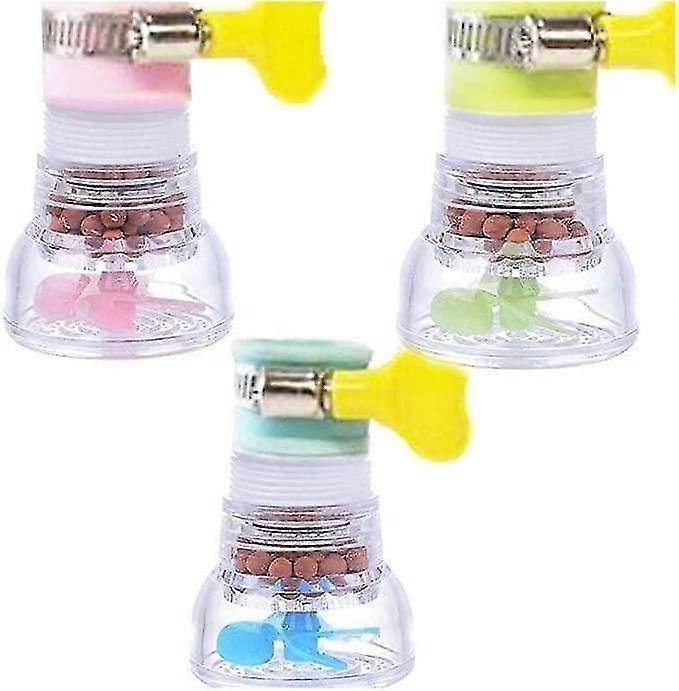 3 Pack 360 Rotating Adjustable Kitchen Faucet Water Filter