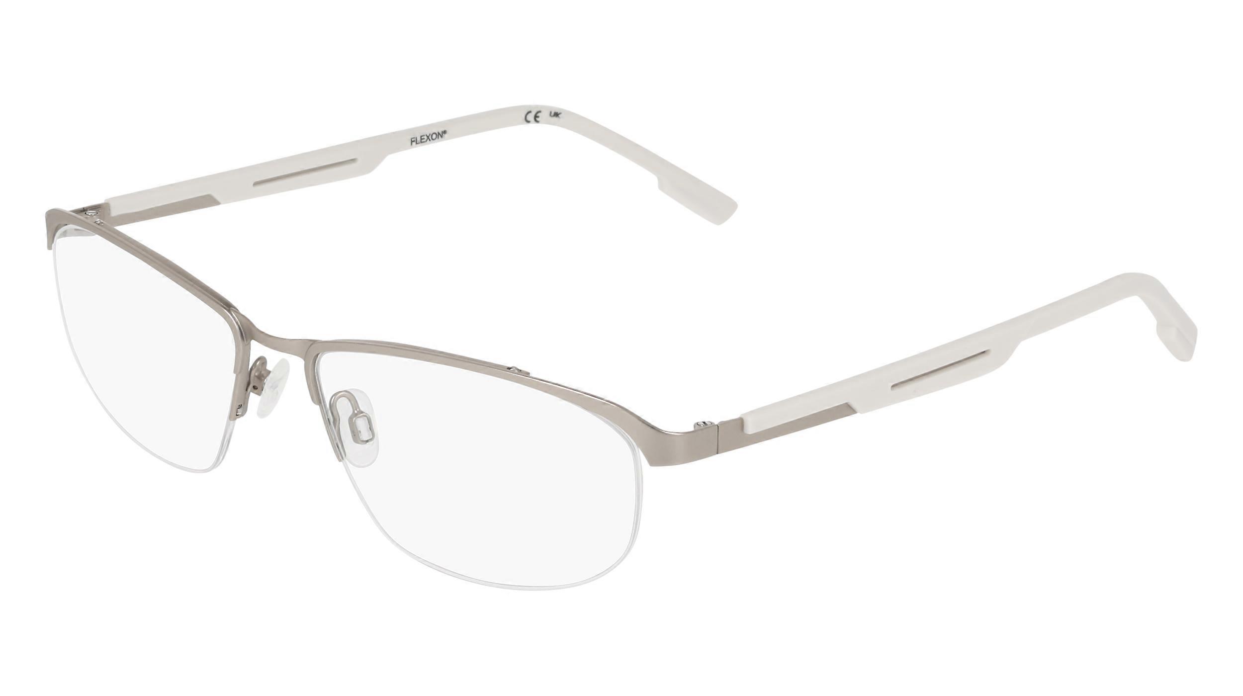 Eyewear Frames FLEXON FLEXON E1158 042 SATIN SILVER 57/17/150 MALE