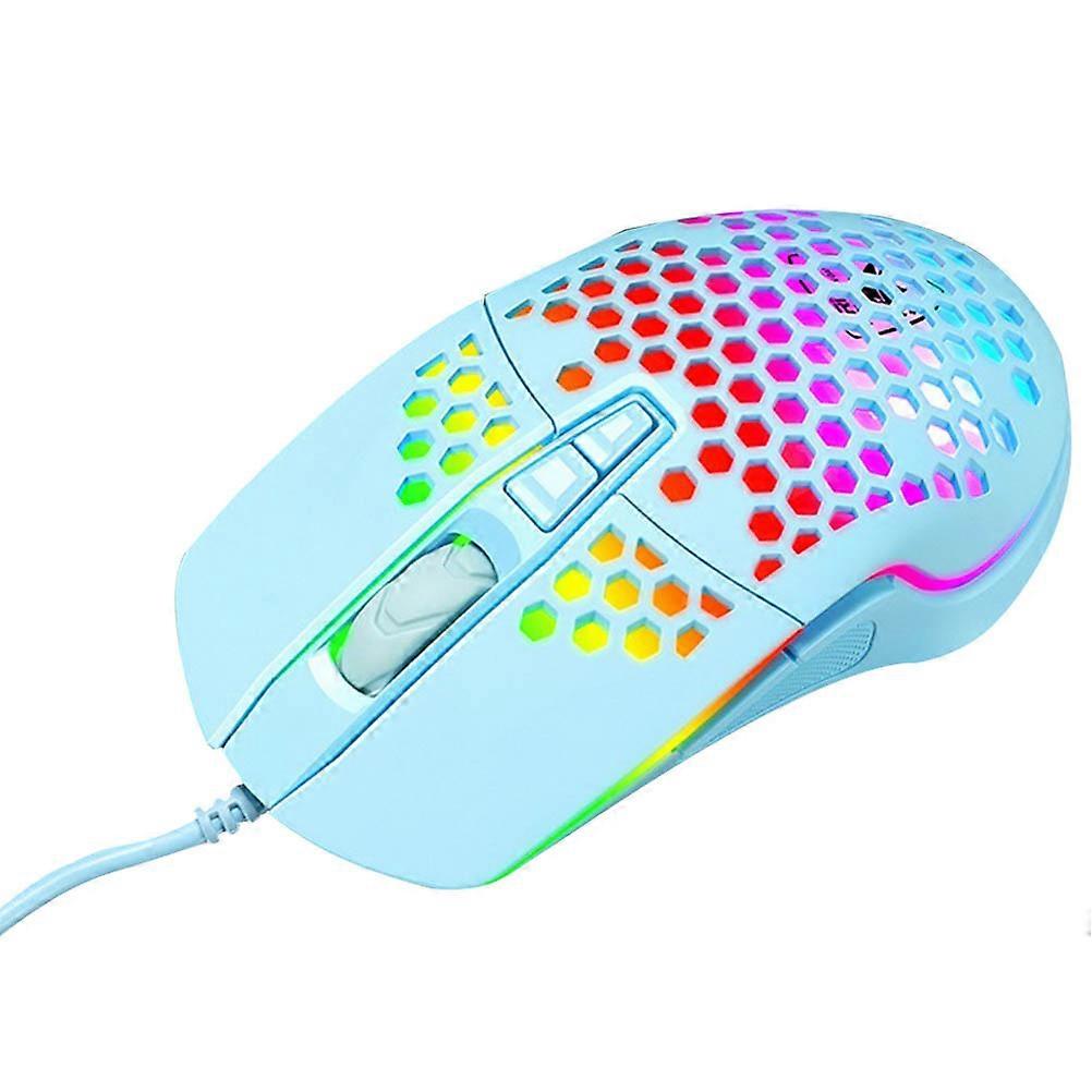 Wired Hollow-Out Gaming Mouse for Computer Use 1Pcs Glowing Mouse