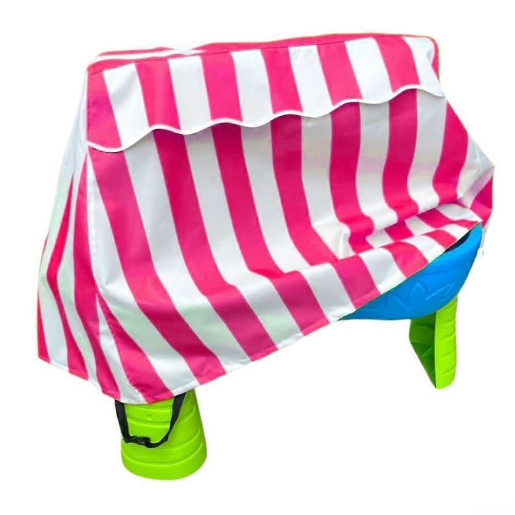 Kids Waterproof Table Cover Outdoor Table Protector For Playtime Triple Strap Design Pink