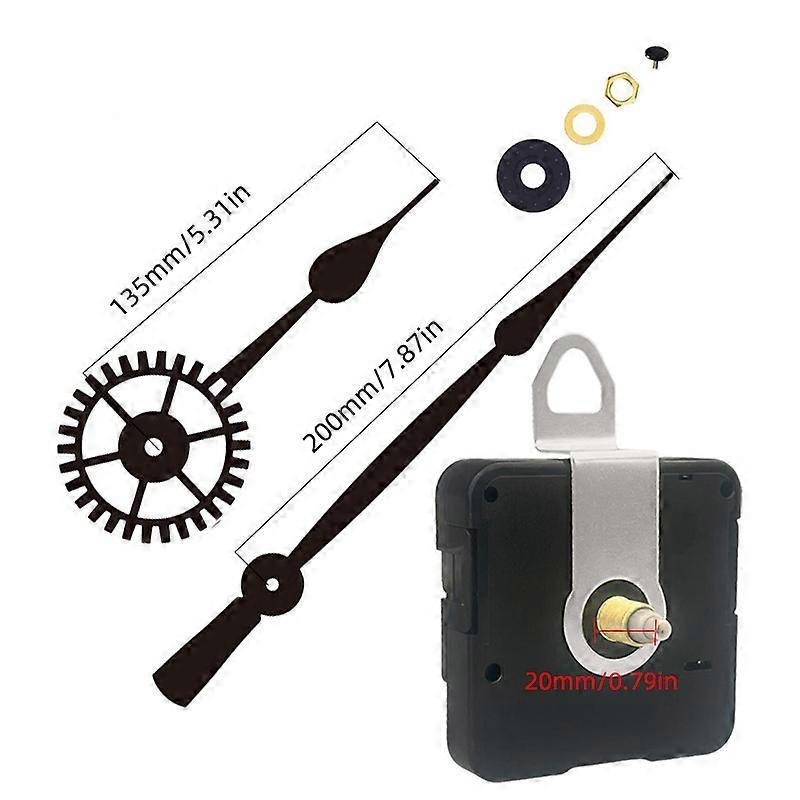 DIY Wall Quartz Clock Movement Mechanism Hands Kit Replacement Tool Parts