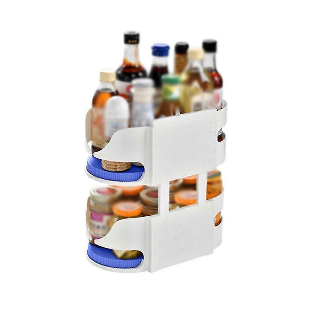 Storage Box Bottle Artifact Kitchen Revolving Shelf Pot Rotating Storage Rack