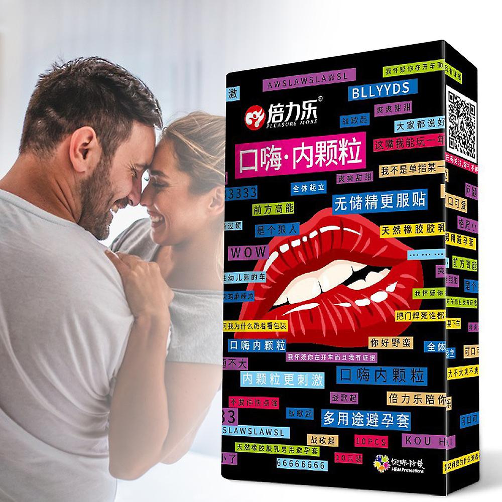 10 Pcs Condoms Thin Lubricated Blow Job Feel Ultra Fit For Big Glans