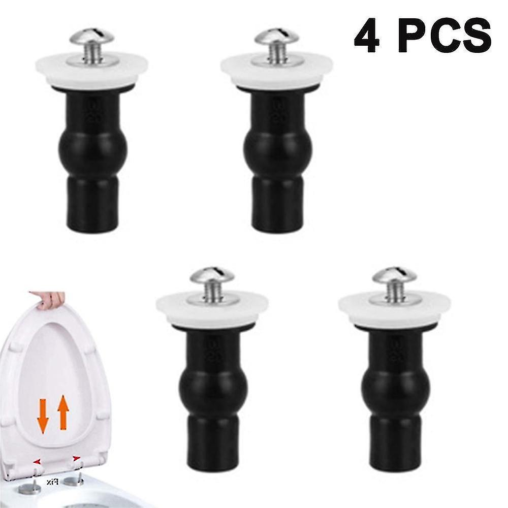 4 csomag WC-ülő zsanér csavarok WC-ülőke rögzítések Fix bővülő gumi felső anyák csavarok Mount Ülés hardver