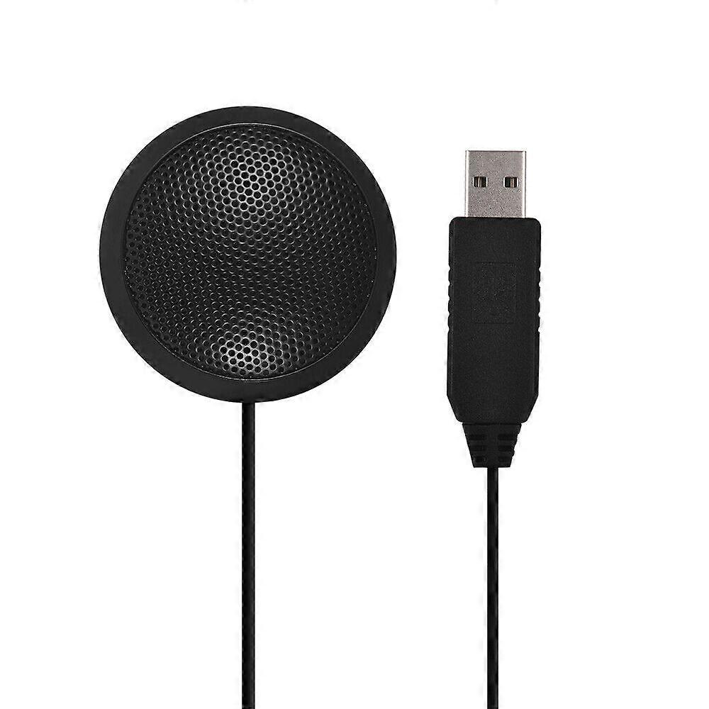 USB Microphone Black Table Microphone for Sound Amplifying Use