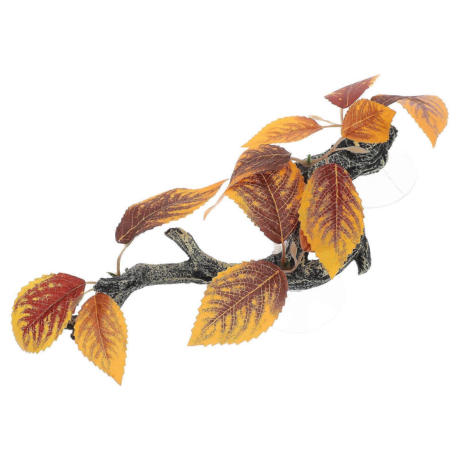 Fake Plants for Terrarium Resin Reptile Accessories for Decoration 3Pcs