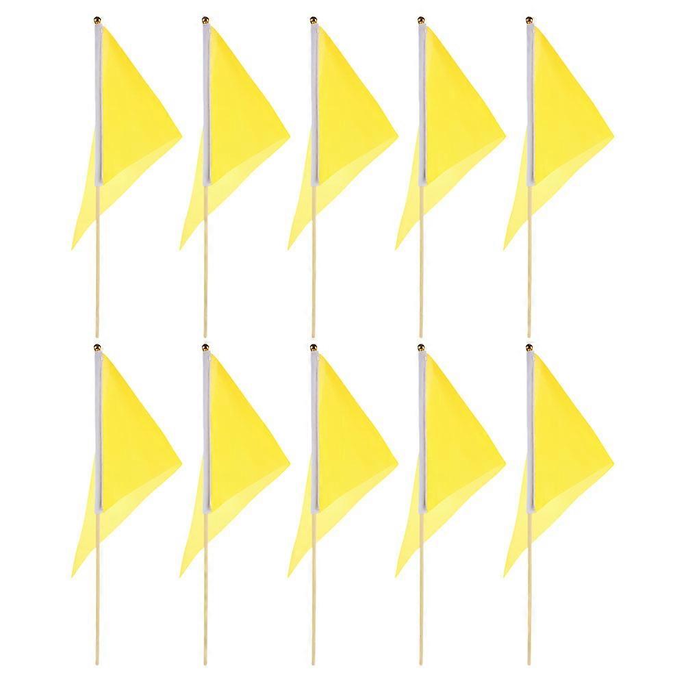 Garden Marking Flags Triangular Flags for Yard 30Pcs