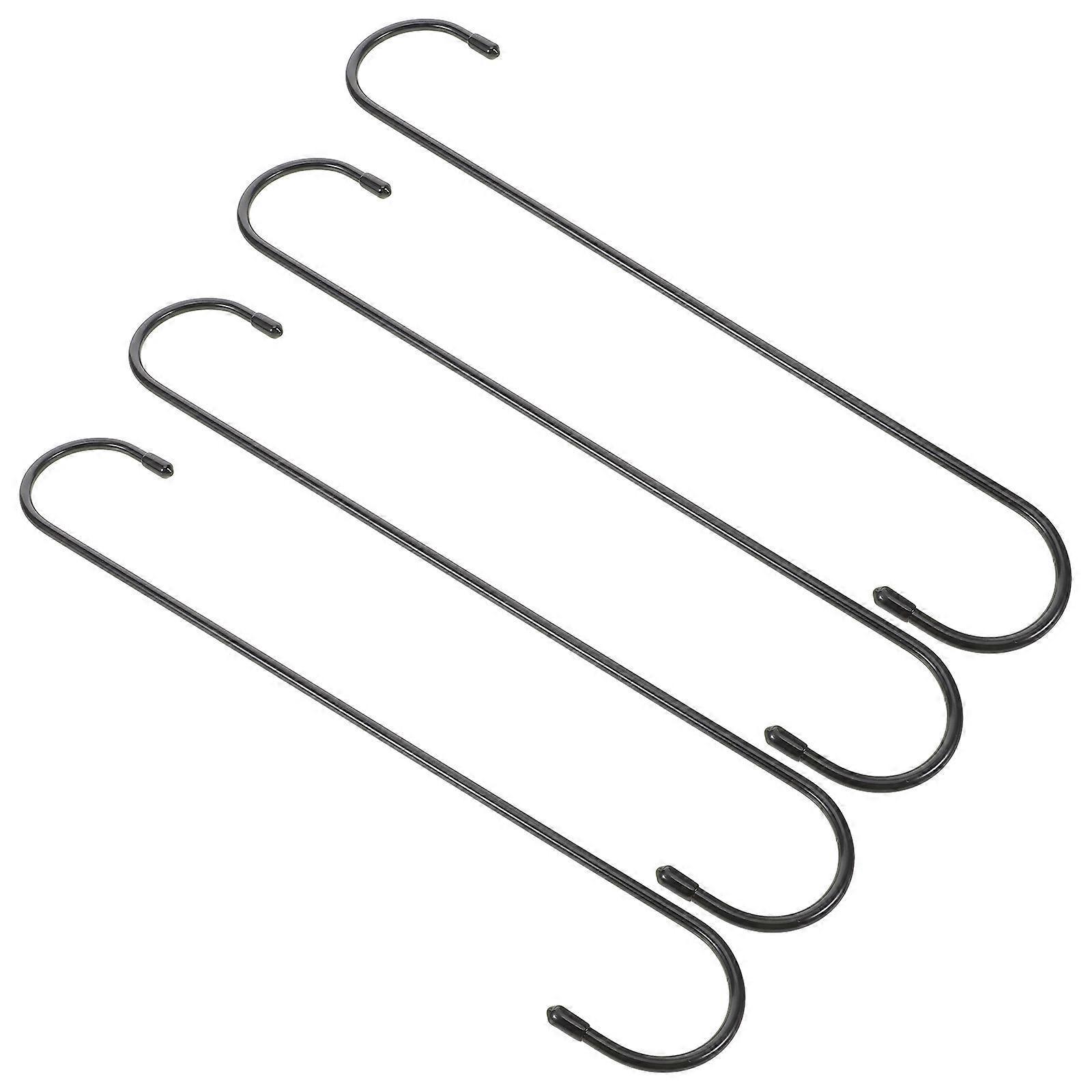 4Pcs Door Hooks Black S Hooks for Hanging Plants Indoors