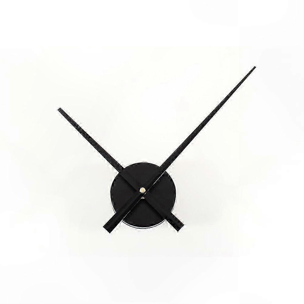 Black DIY Clock Movement Kit for Silent Wall Clock Replacement and Decoration