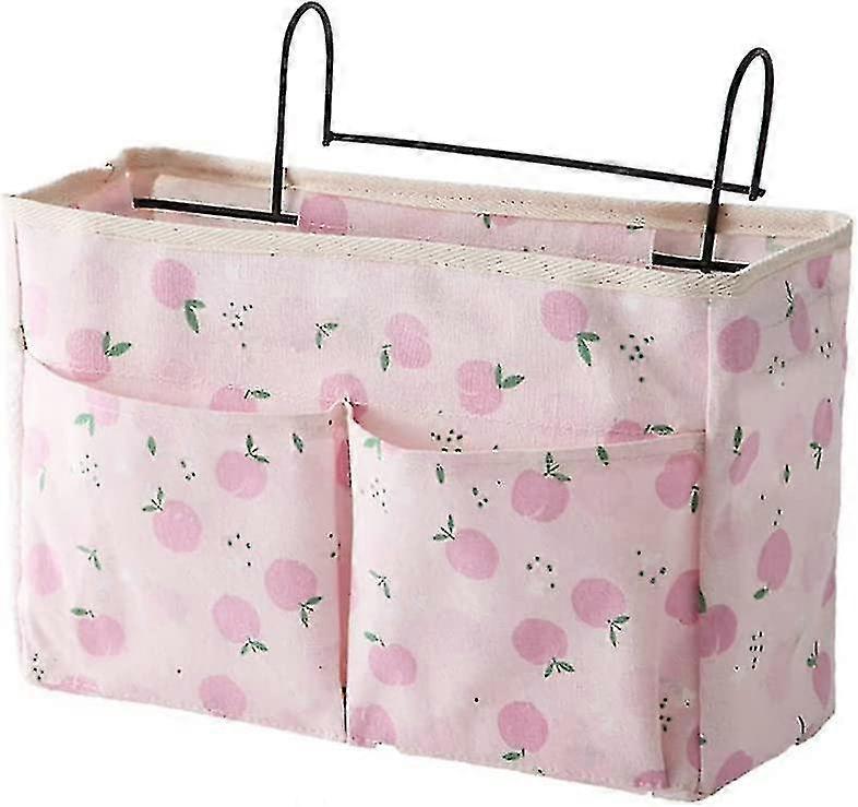 With Pattern Home Multifunctional Bedside College Dorm Bedside Table Cloth Hanging Basket