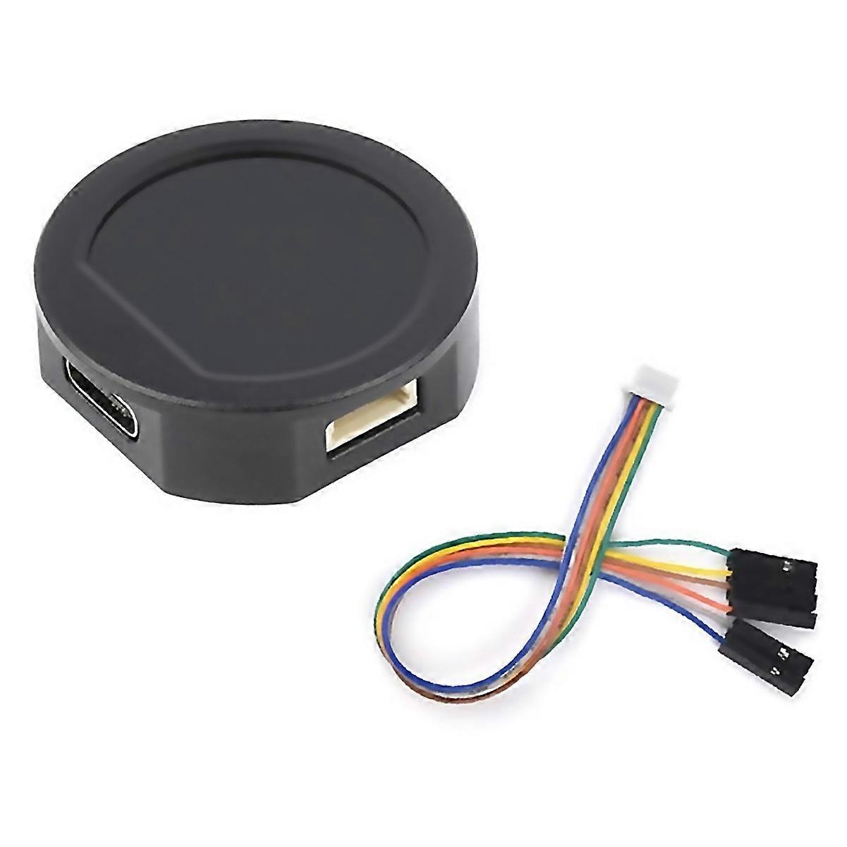 For Rp2040 Lcd 099inch Round Lcd With Cnc Metal Case Typec Connector
