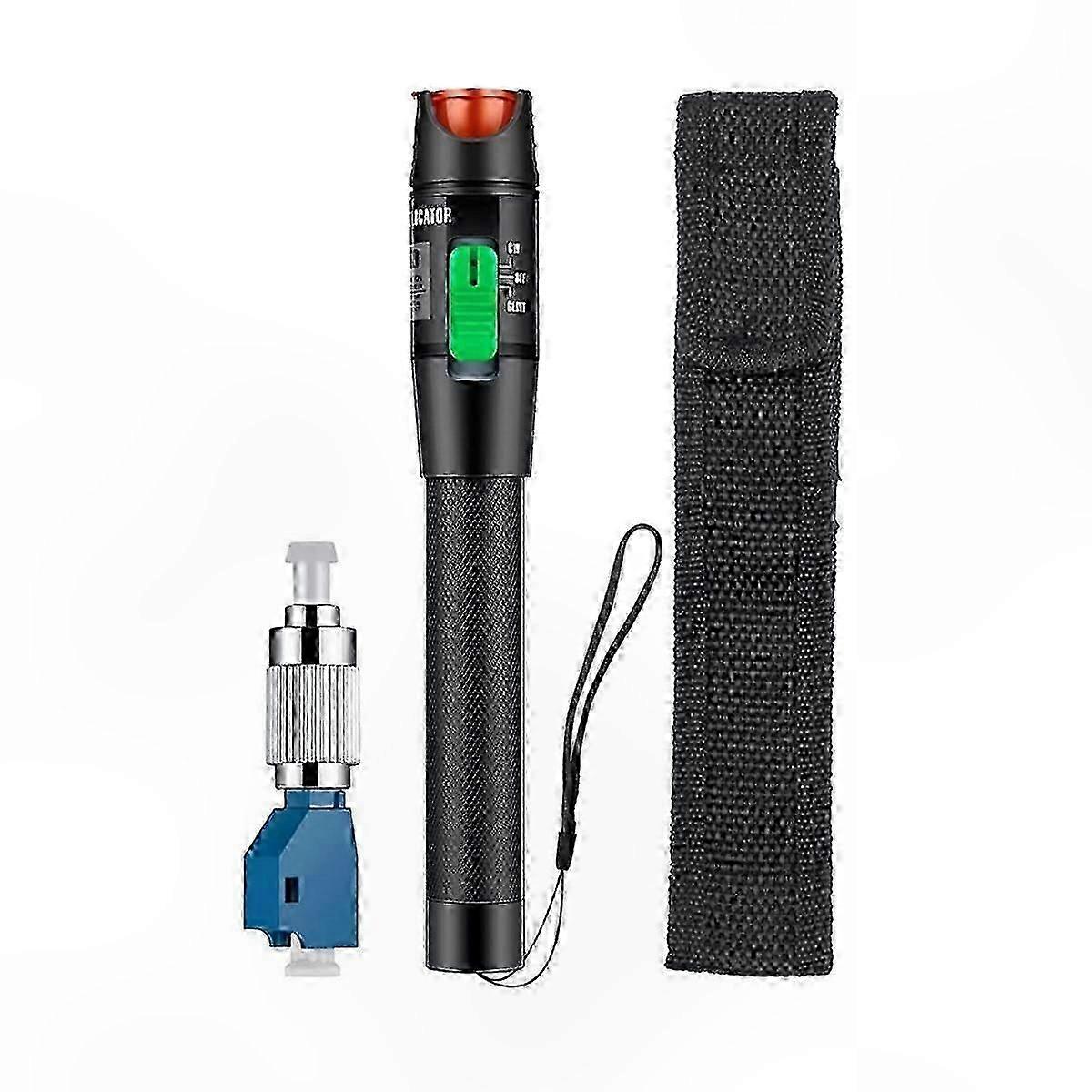 Singlemode 9/125Um Fiber Optic Cable Tester with FC Male to LC Connector, 30Mw Visual Fault Locator for 30Km VFL Detection