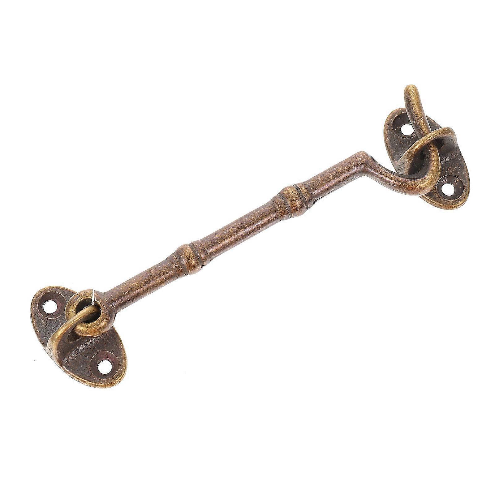 Windproof Window Hook Copper Curved Vintage Designed For Indoor Use 1Set