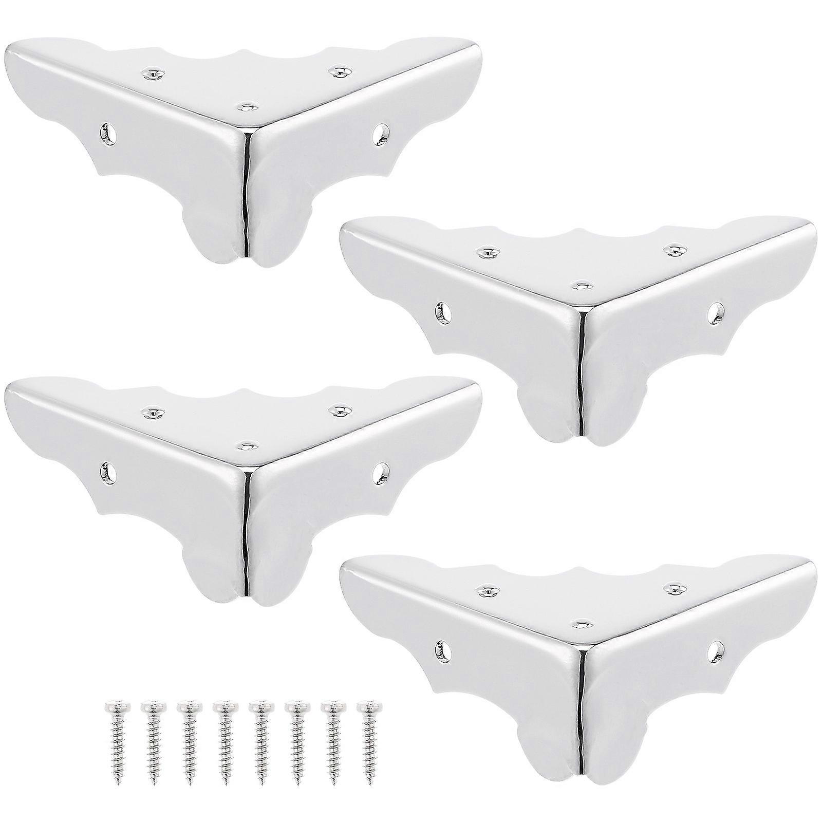 Guitar Box Corner Protector Metal Replacement for Box 20Pcs Silver