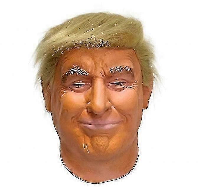 قناع لاتكس كامل الرأس لمقاسات البالغين يتميز بتصميم دونالد ترامب