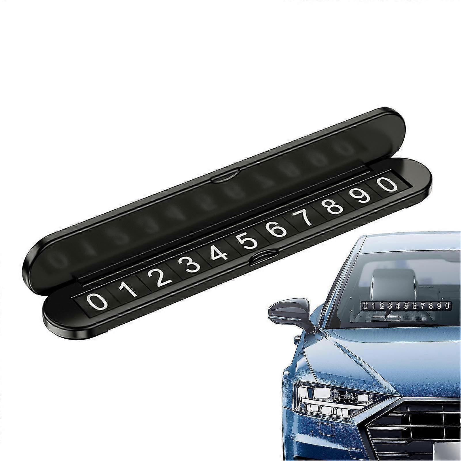 Temporary Parking Phone Sign for UK Vehicles with Dashboard Display Option