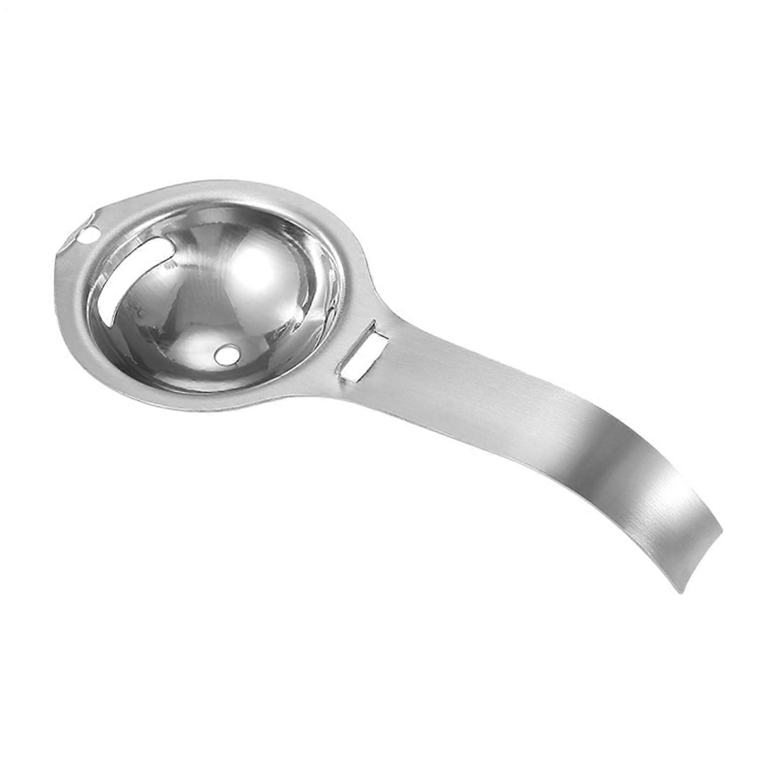 Egg Separator for Raw Eggs Stainless Steel 17 x 7 cm Egg Yolk Separator and Filter Tool for Clean Cooking and Baking