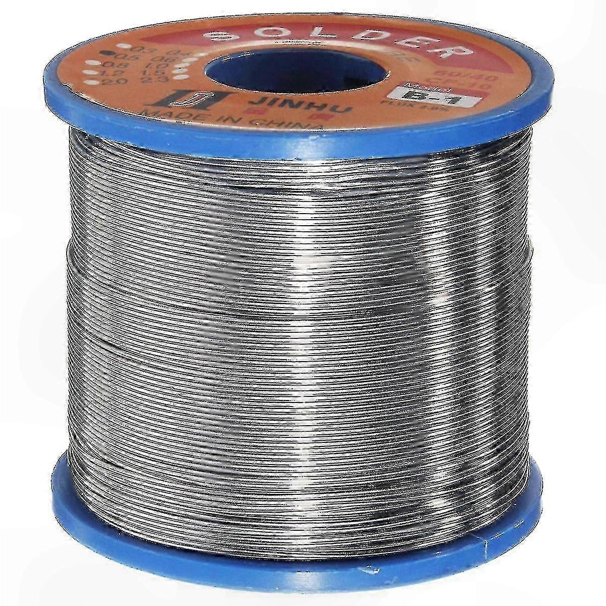 0.8mm Tin Lead Solder Wire with Rosin Core for Electronics Projects, 400g Roll