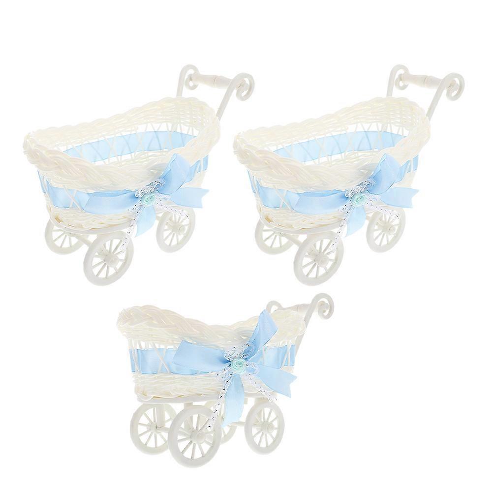 Candy Serving Basket Rattan Woven Storage Holder 9Pcs Gift