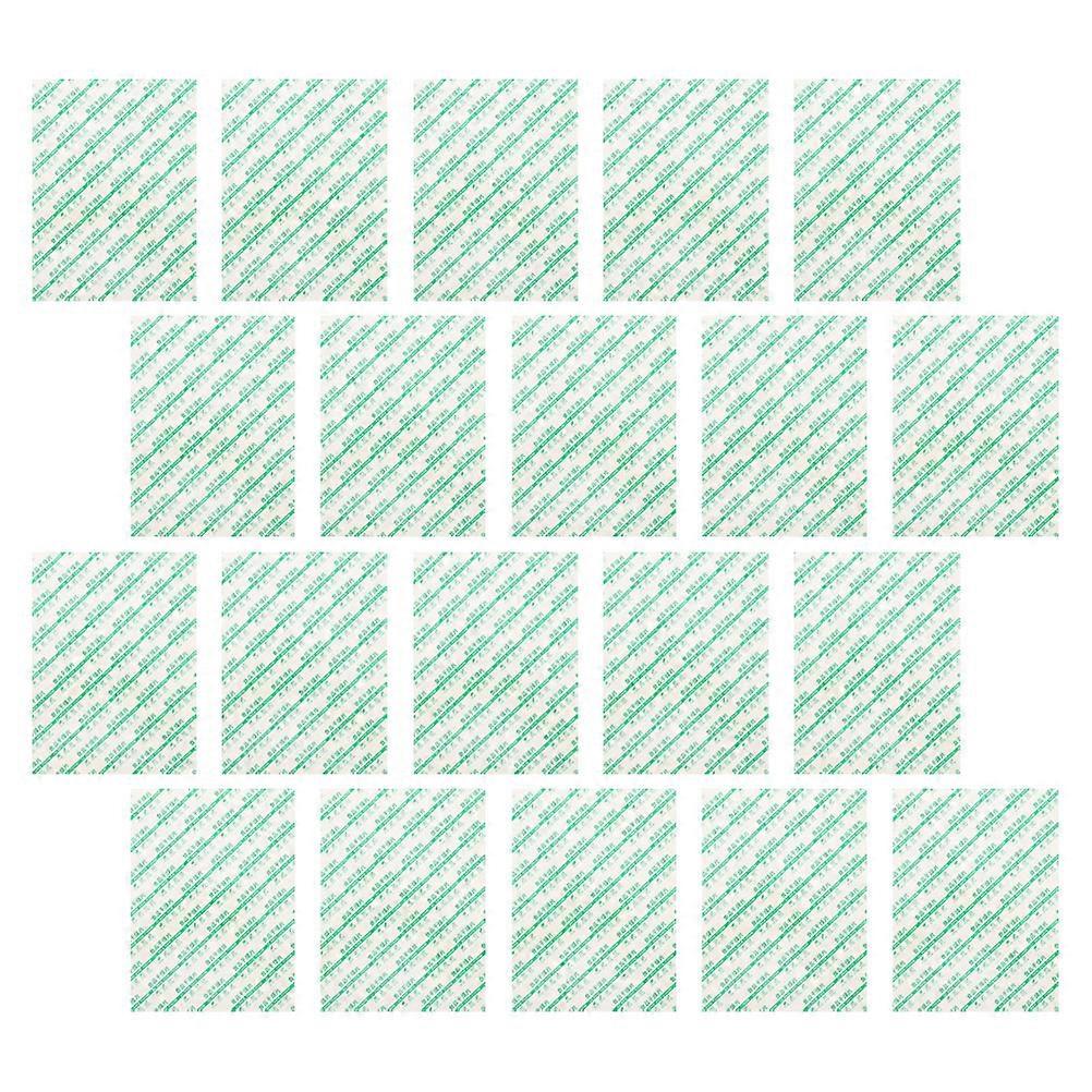 Moisture Absorber Drying Sheet for Food Storage 80Pcs Light Green