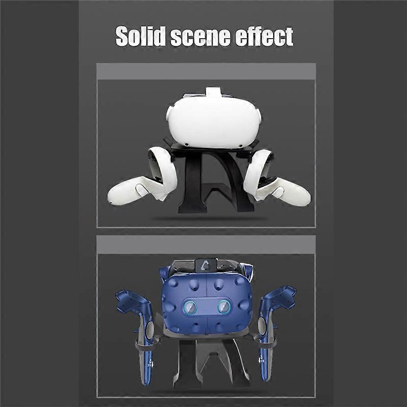 For 3 Display Stand VR Headset Holder Station-Black