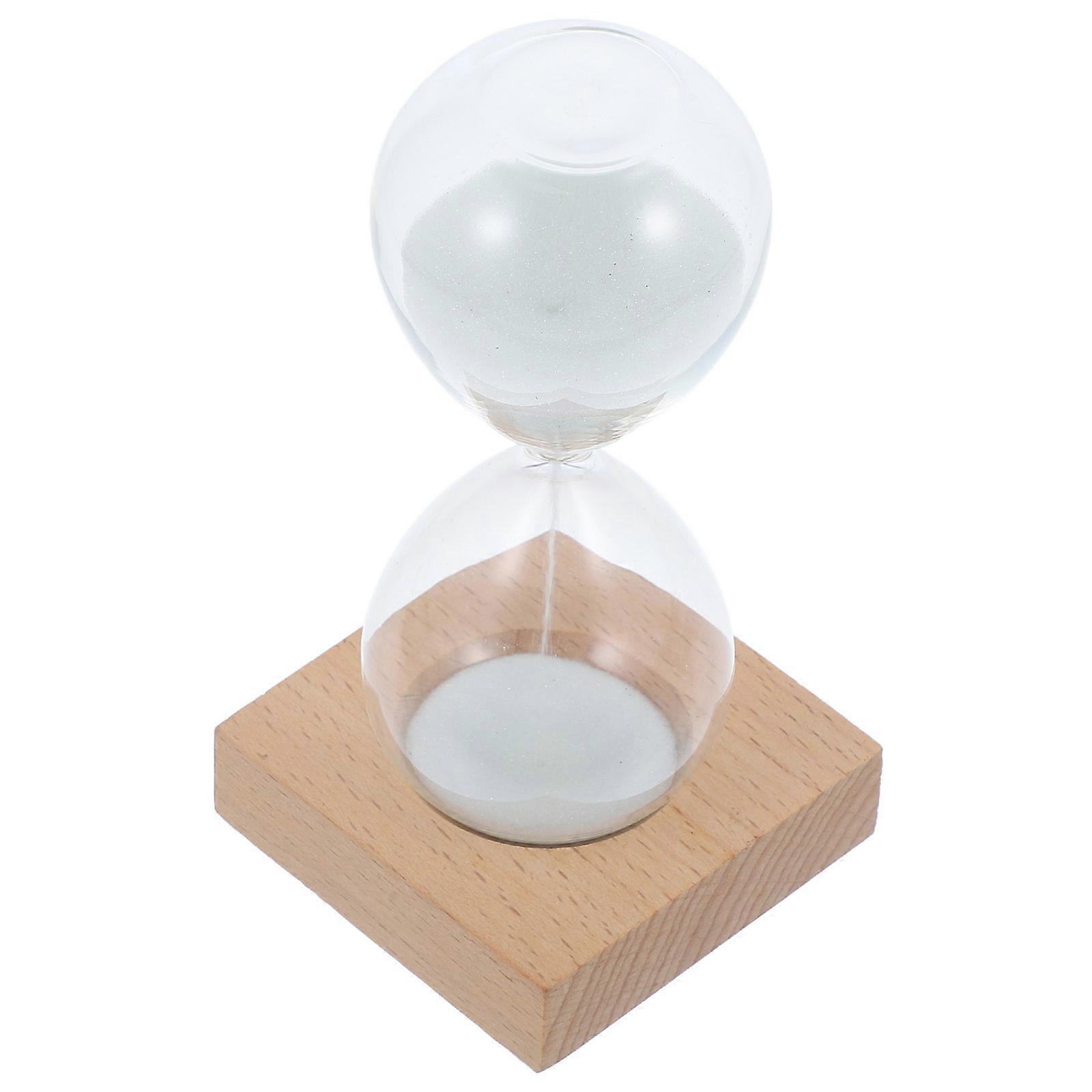 Modern 3Pcs Transparent Glass Hourglass Timer Ideal For And Patience Training With White Glass Finish