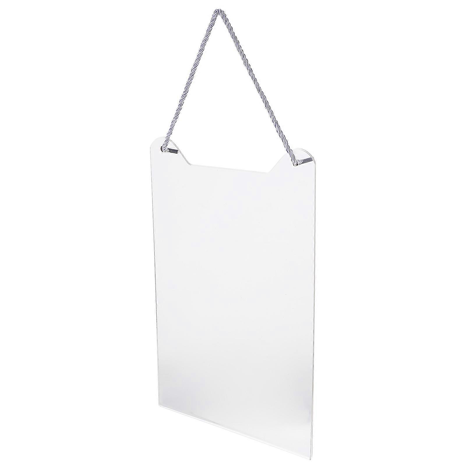 Acrylic Sign Holder Display Information For Business Owners 33X21X1CM Simple Design 4Pcs