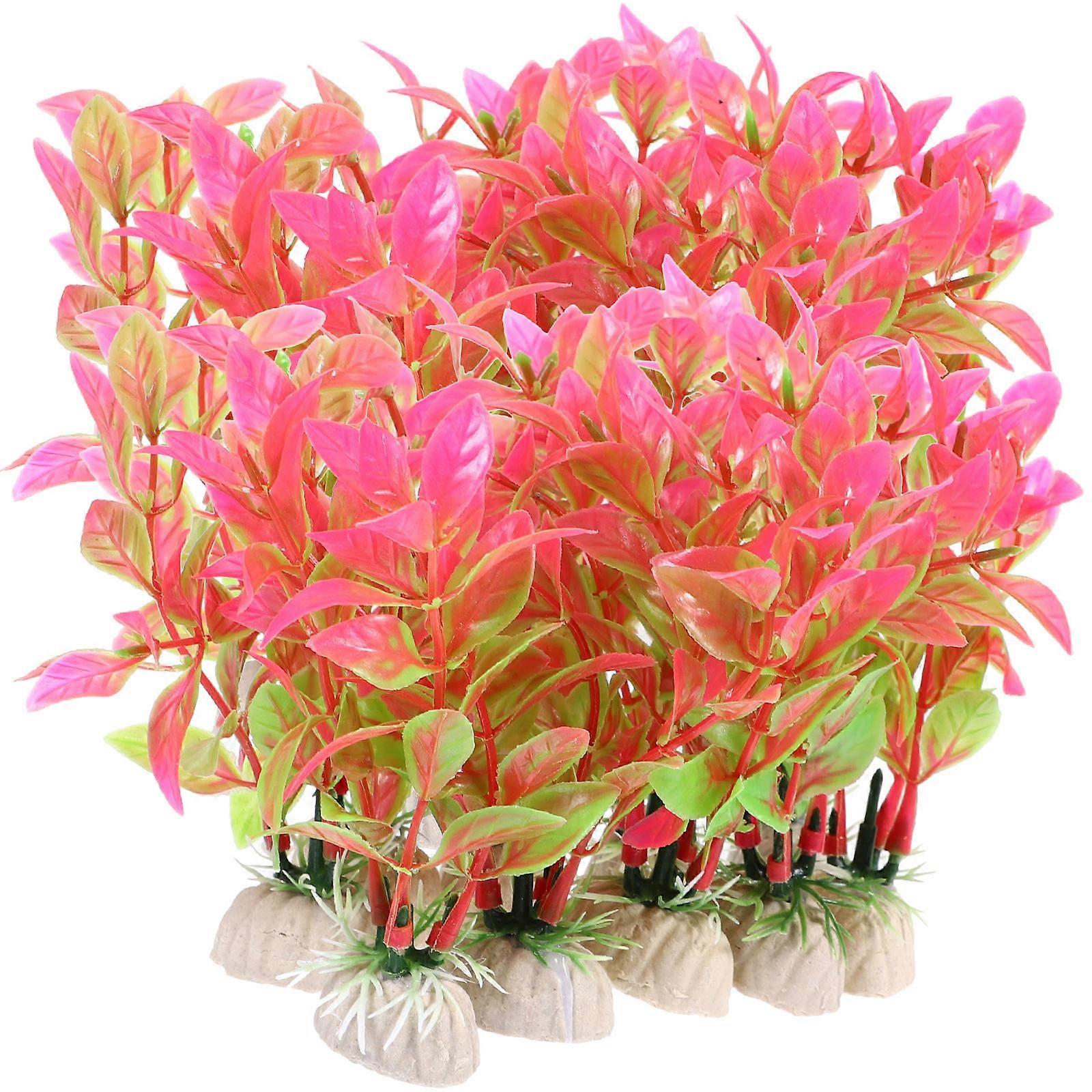 Lifelike Plastic Plants 80 Pcs Hiding Place For Pets In Reptile Terrarium 11X3.5CM