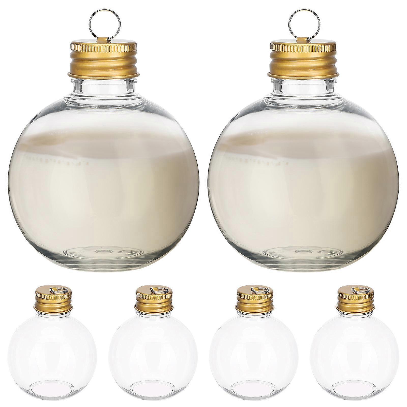 Beverage Storage 20 Pcs Christmas Ornament Bulbs Shape Bottles For Milk And Juice Use With Certified Material