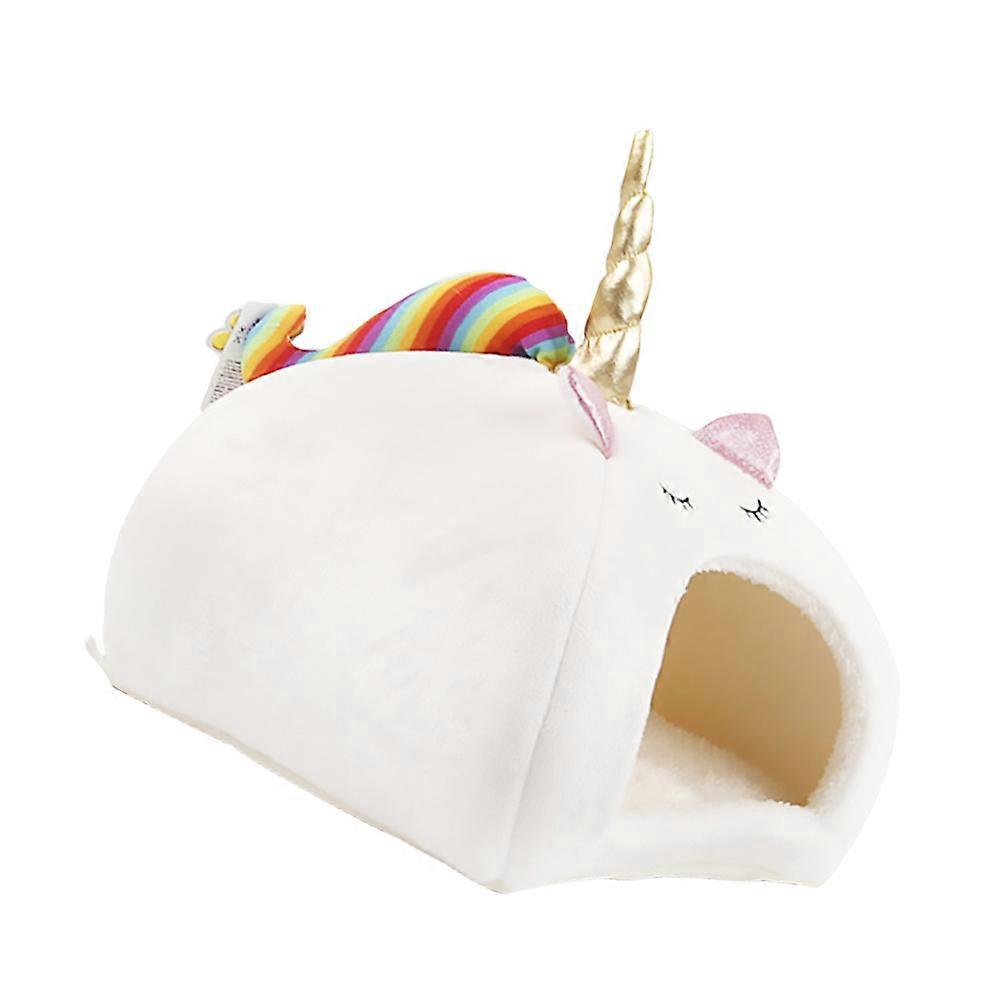 Hamster Nest Portable Pet Sleeping Bed 3Pcs White Warm Sleeping Nest