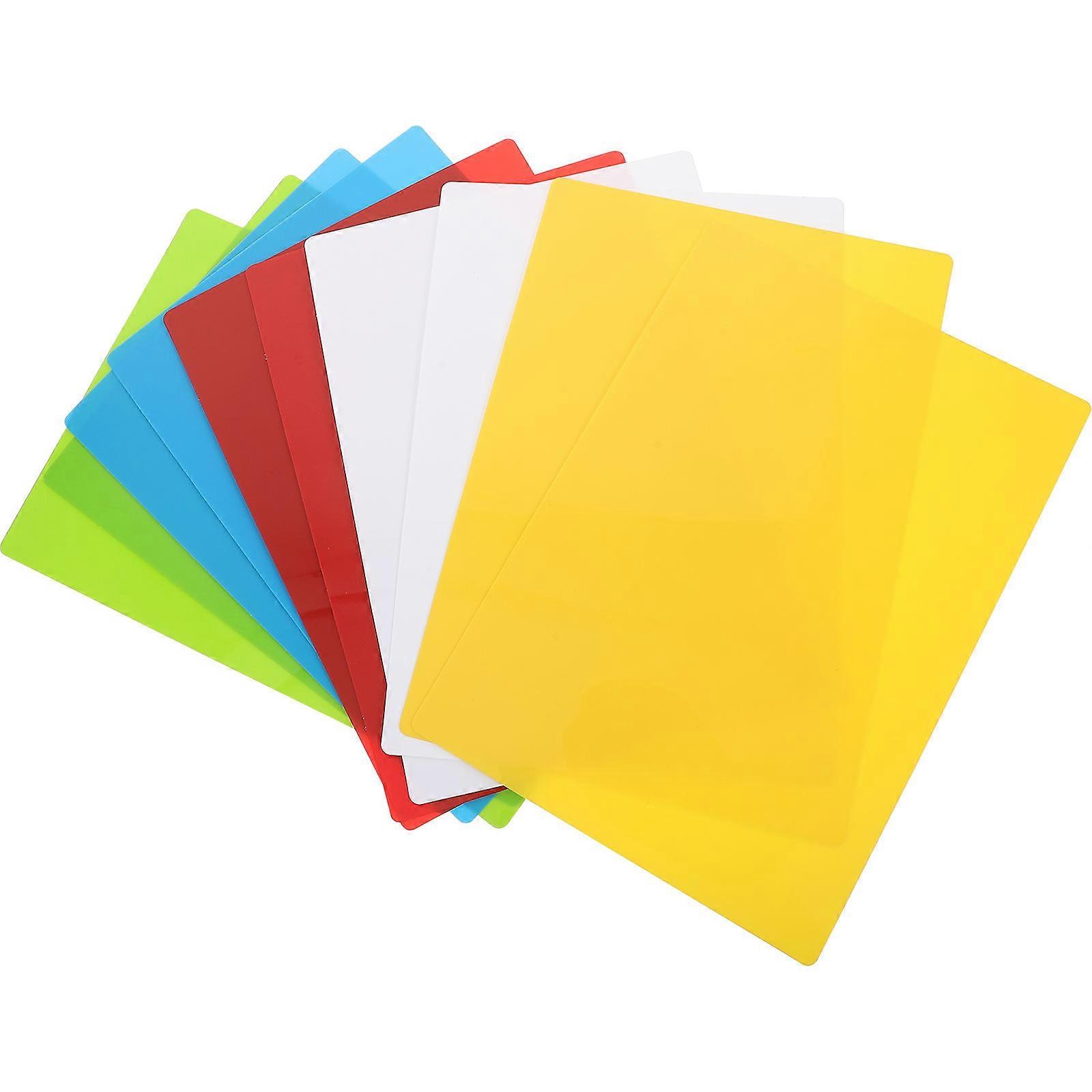 Decorative Blank Index Cards Colored Flashcards for Decoration Use 20Pcs PVC