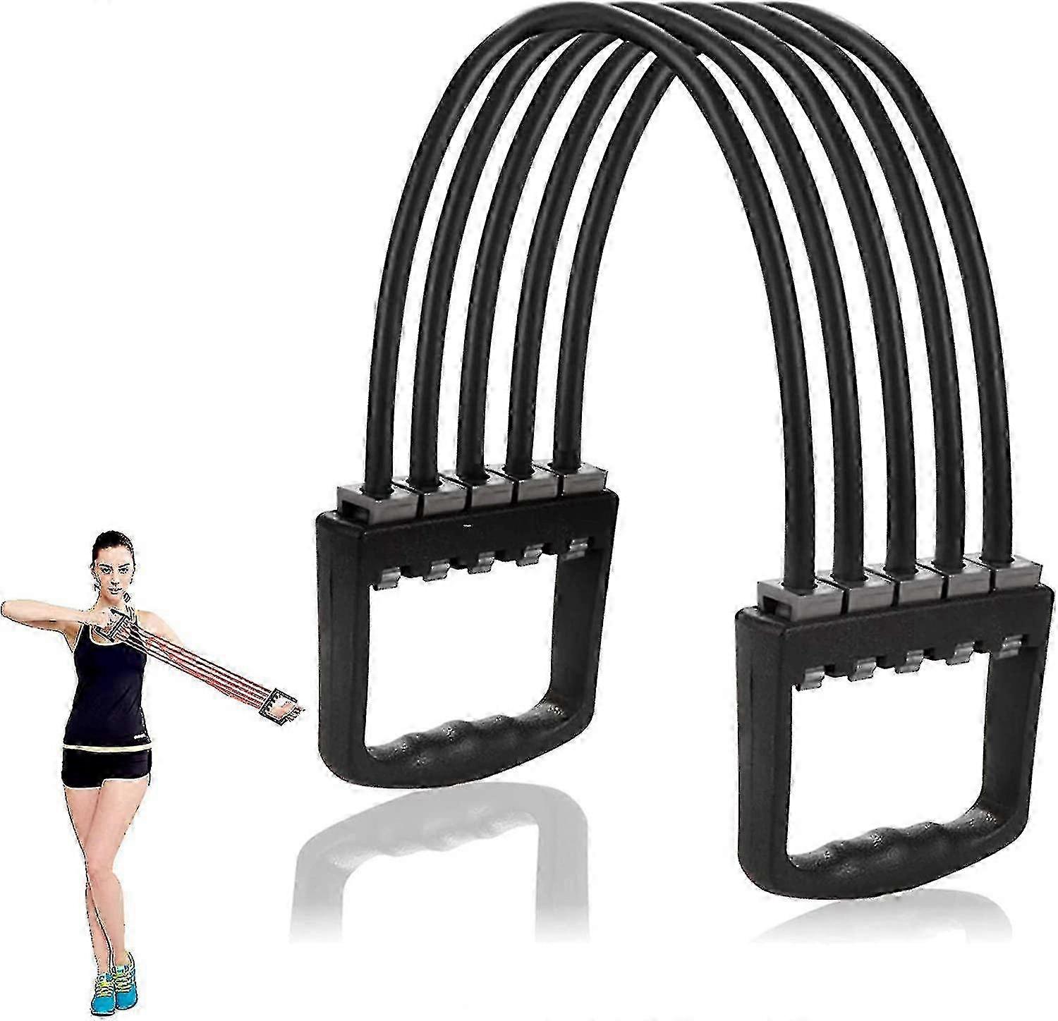 5-way Adjustable Chest Expander 5 Removable Chest Expander Resistance Band