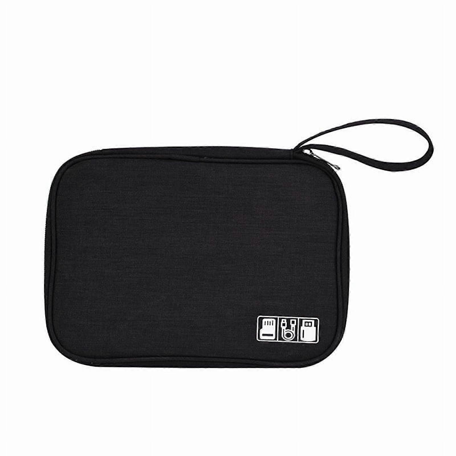 Multifunctional Digital Bag Storage Bag Data Cable Storage Bag Mobile Power Headset Storage Bag Black