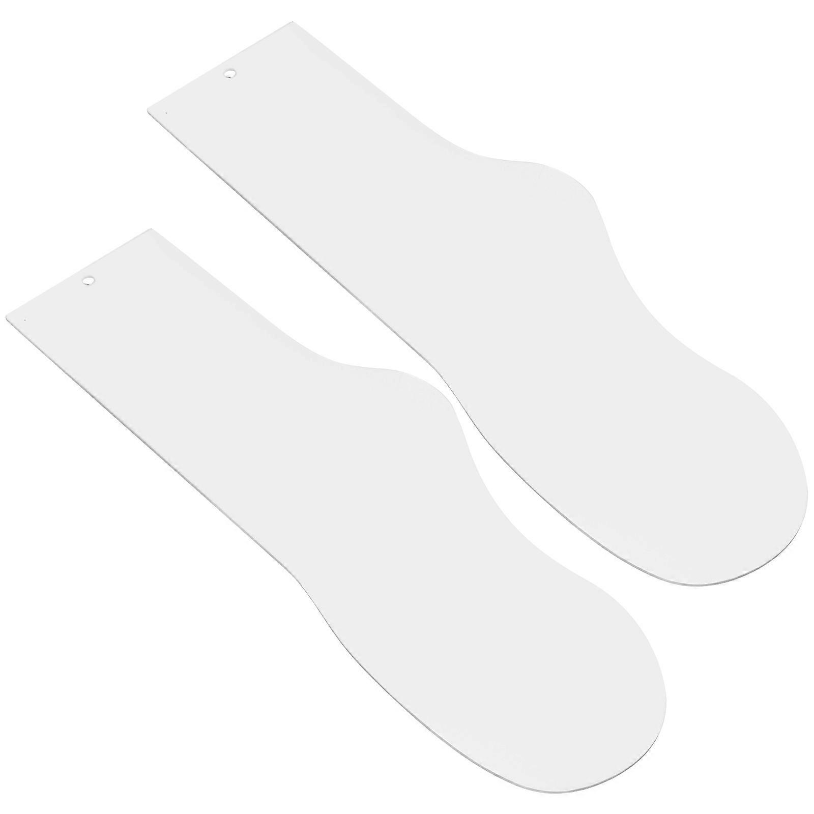 Sock Display Hanging Panel 8Pcs For Closet Organization Rectangular Shape Made Of Acrylic In Elegant White
