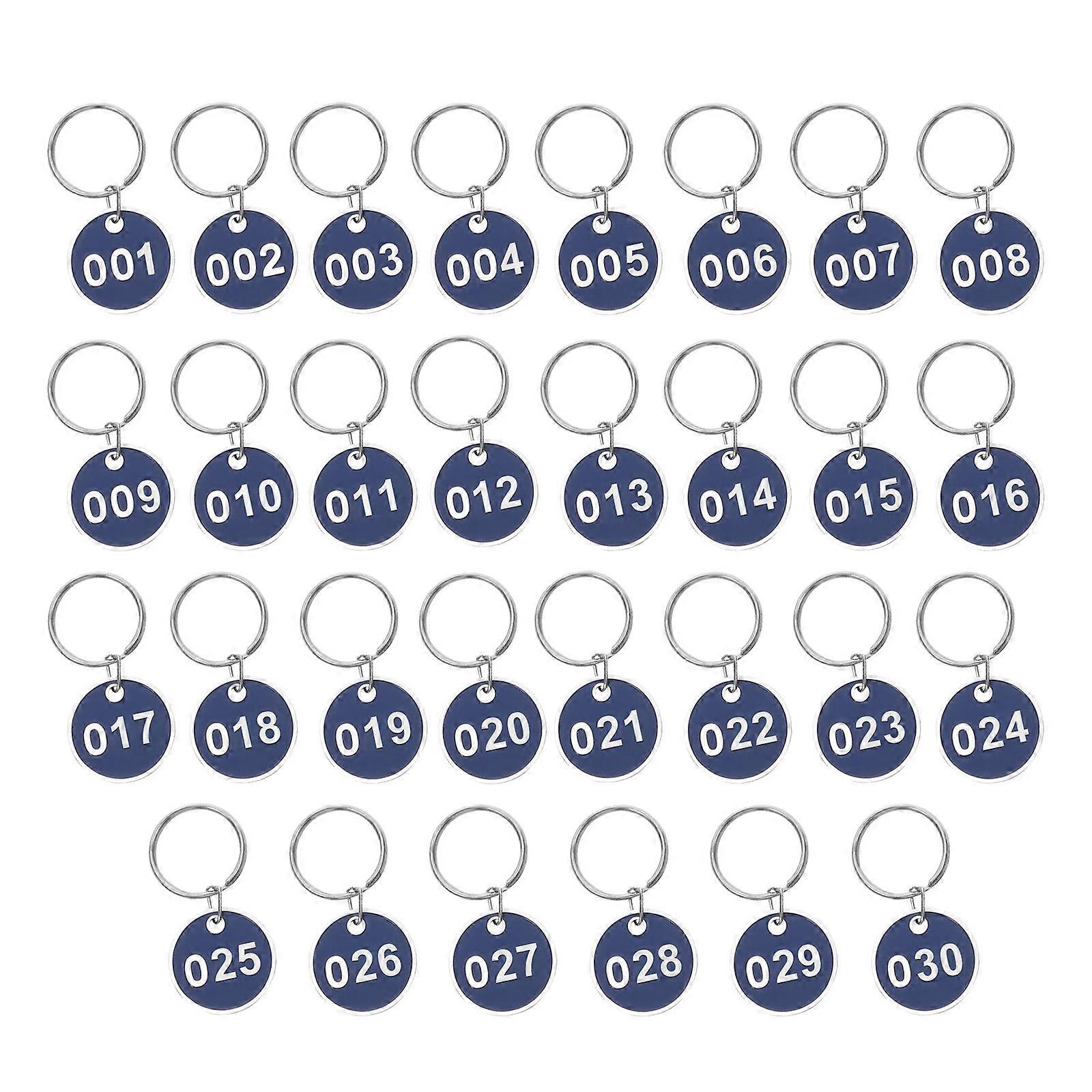 Luggage Id Tags Metal for Classification 2Sets Blue