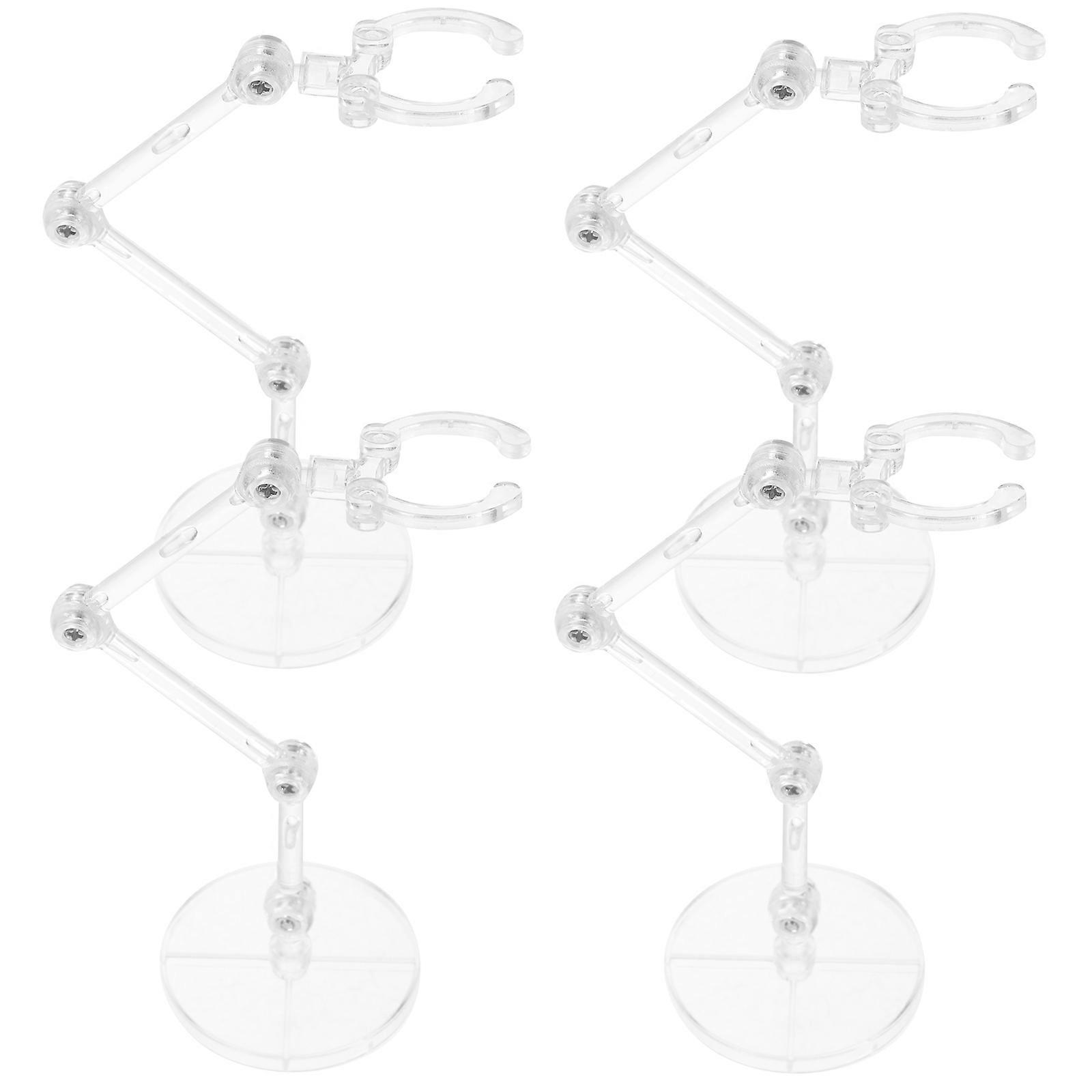 Plastic Model Display Shelf Transparent Figure Stand for 16Pcs Figurines