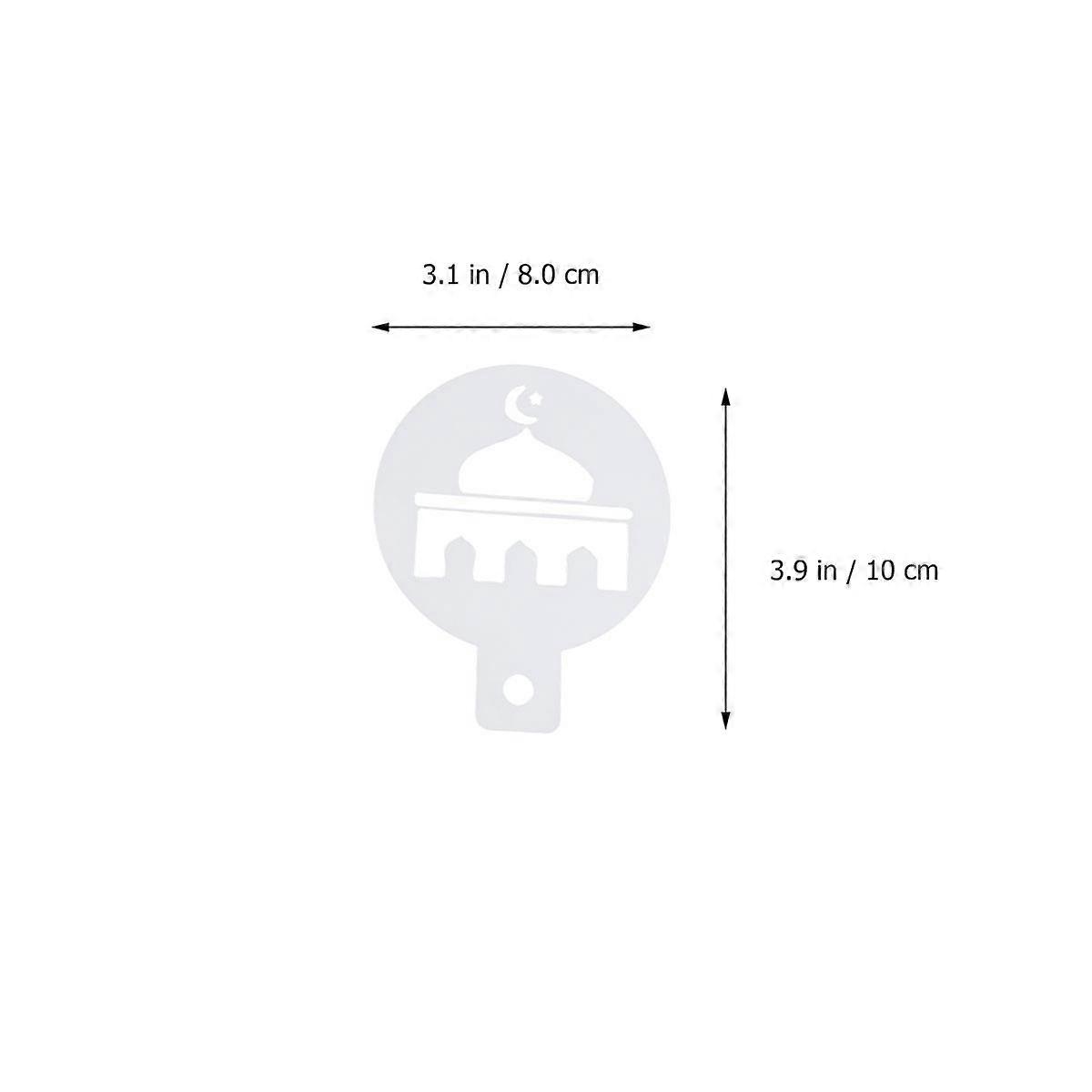 Baking Mould White 6Pcs Spray Mold for Cake Decoration Tools