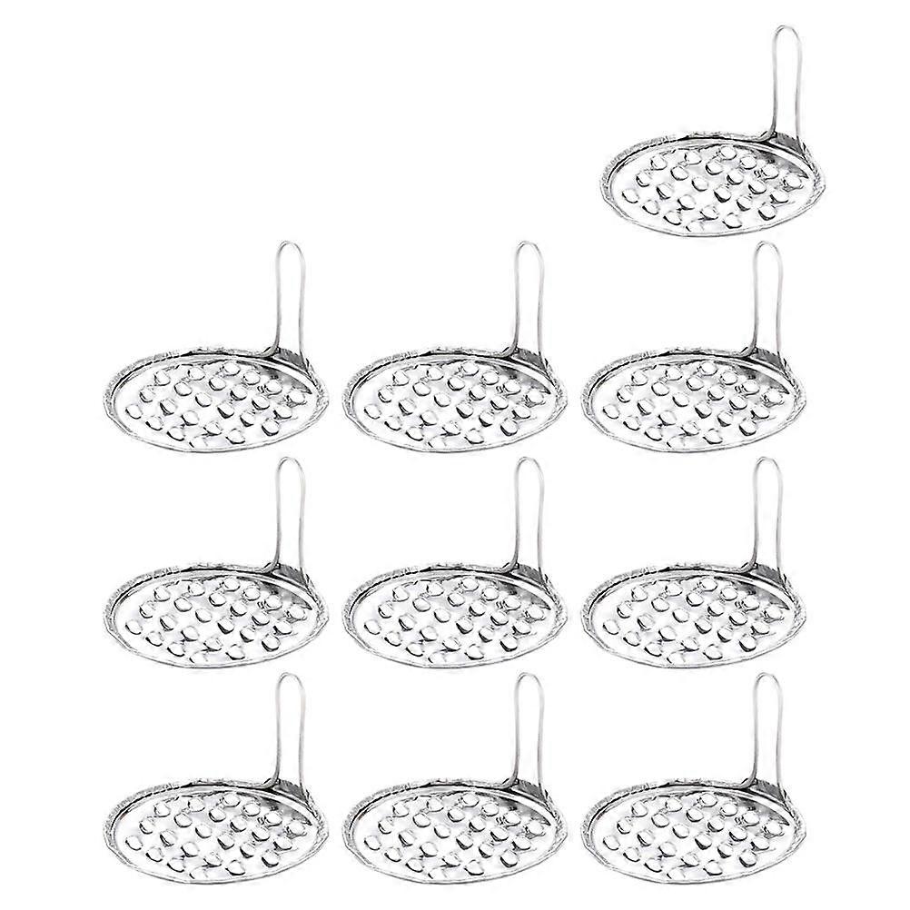 Household Cheese Scrapers Practical Kitchen Tools Bean Jelly Scrapers Shredding Silver Color 8X8X4.5CM 10Pcs