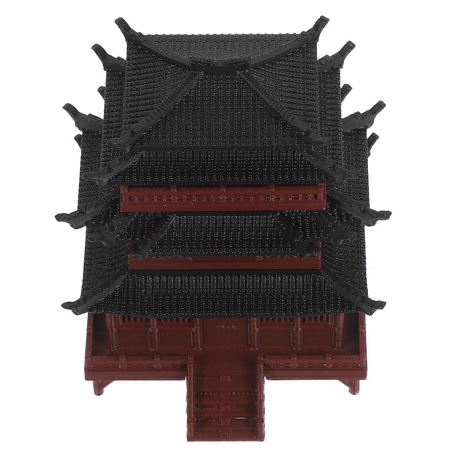 Ancient Building Model Mini Pavilion for Tabletop Decoration 3D Printed