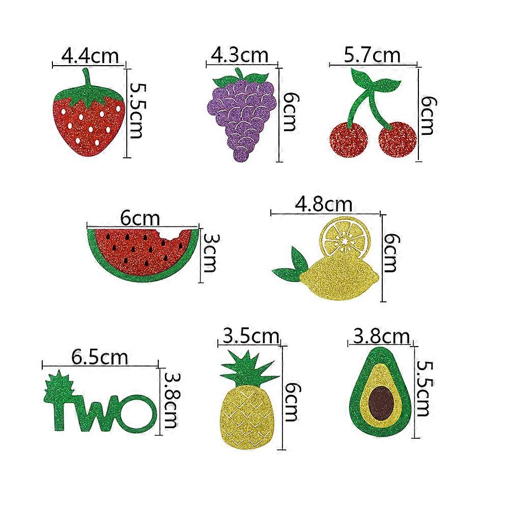 Cartoon Avocado Shaped Cake Decoration Picks Ideal For Parties With 12Pcs Assorted Color Inserts