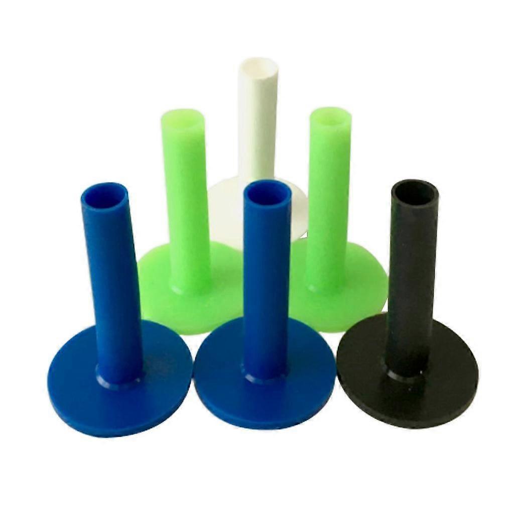 6 Packs Rubber Golf Tee Holder for Golf Driving Range Tee Practice 83mm