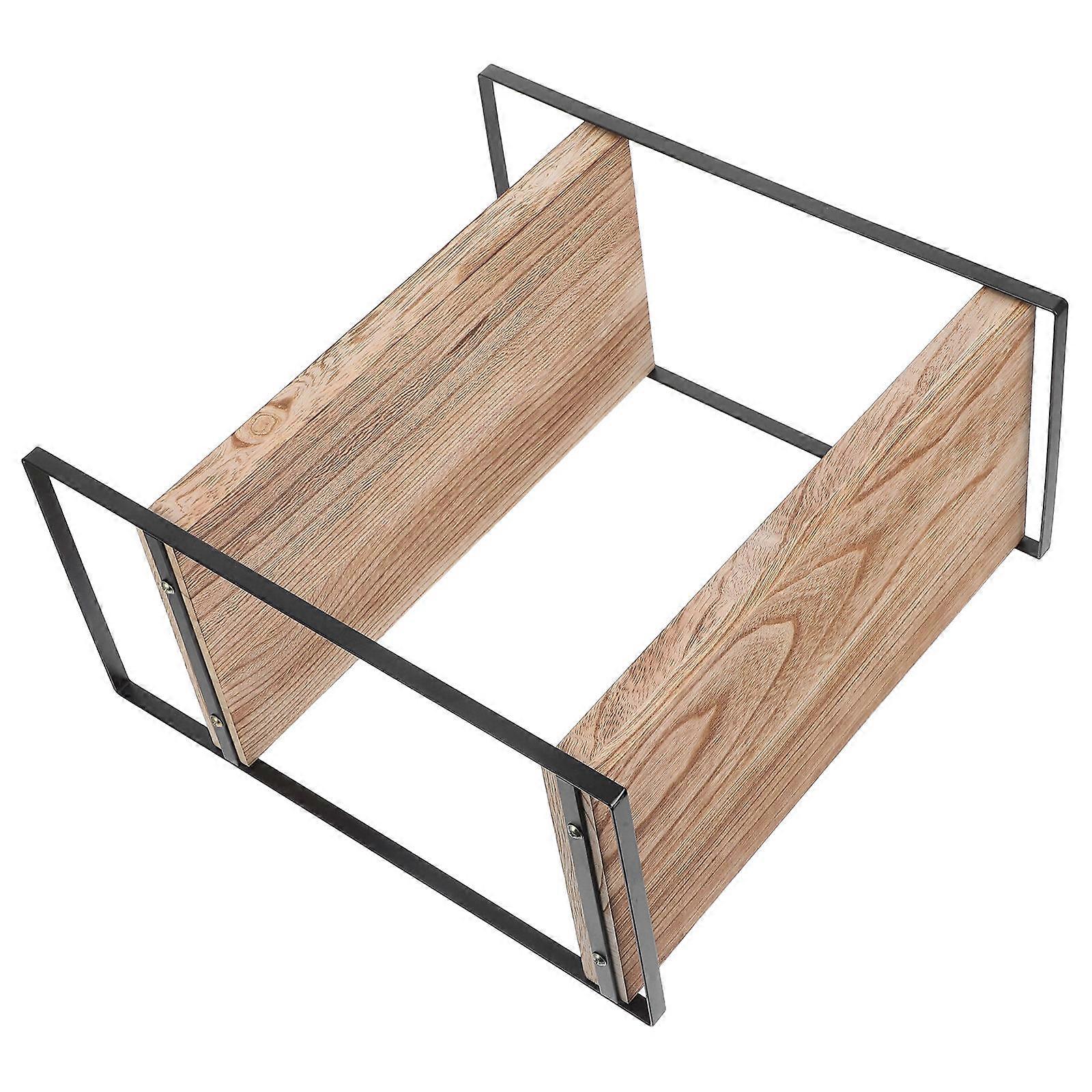 Makeup Organizer Wooden Cosmetics Rack Bathroom Essentials Storage Rack Rectangular Shape 35.00X34.00X17.00CM 1Set