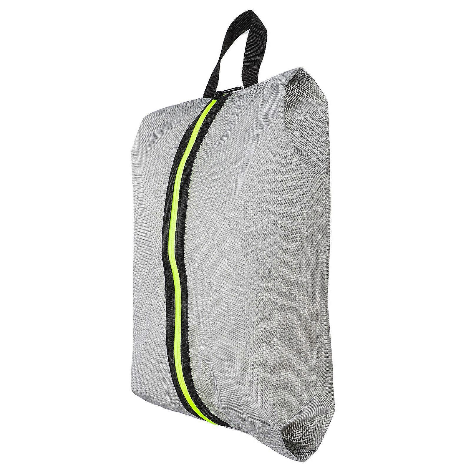 Large Capacity Shoe Bag Grey Handheld Sneaker Holder for Storage 2Pcs