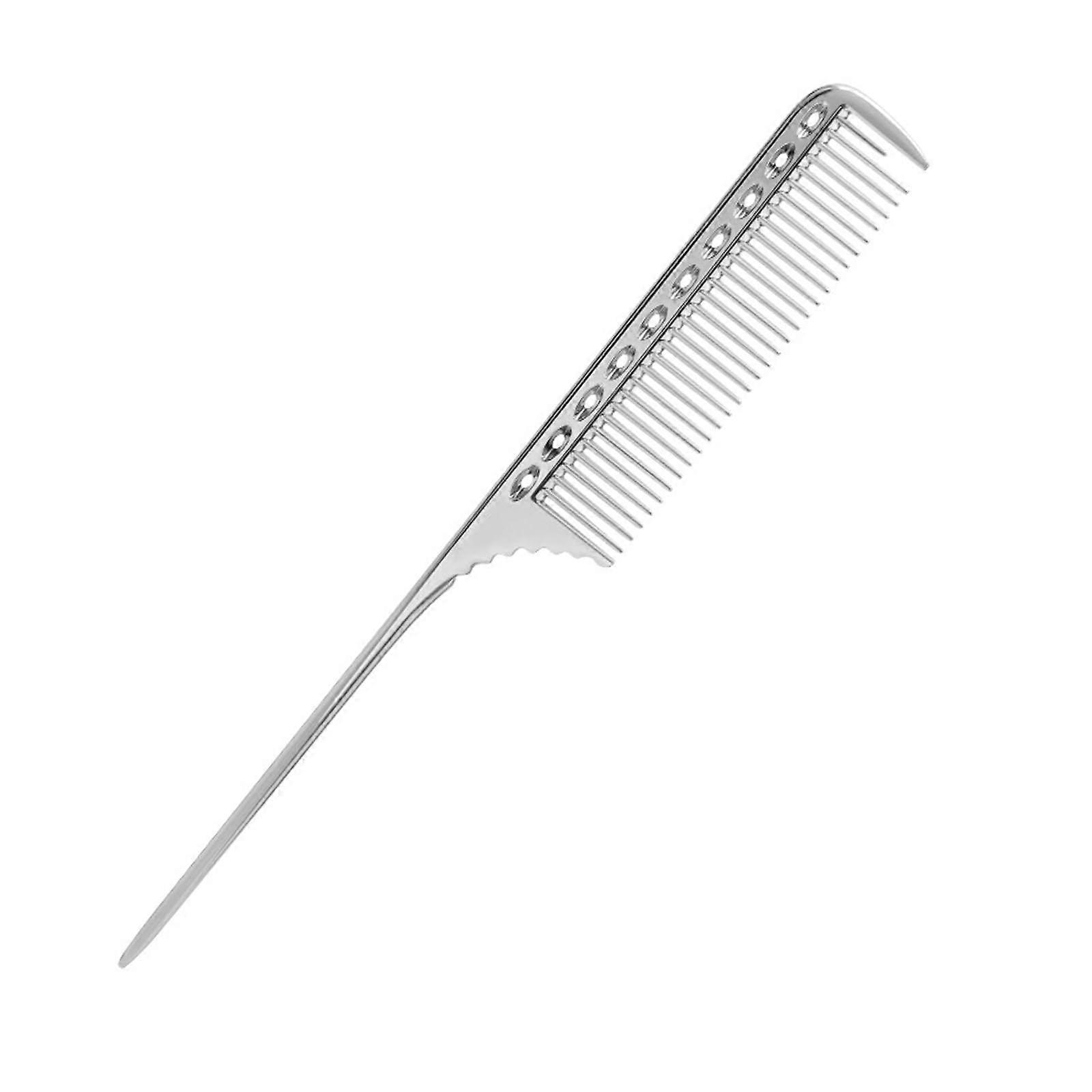 Professional Tail Comb Lightweight Portable Styling For All Hair Types Silver