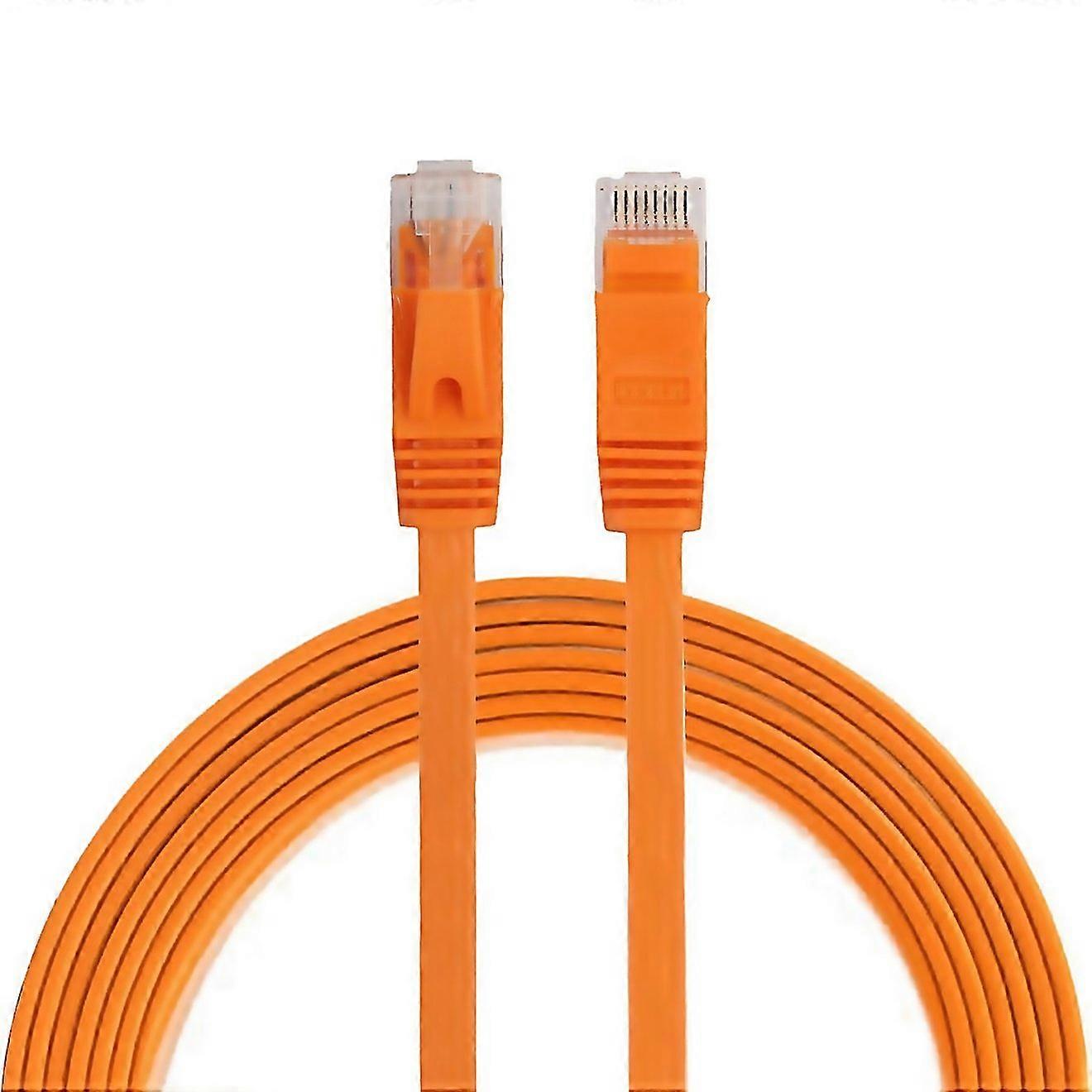 For 2m Cat6 Ultrathin Flat Ethernet Network Lan Cable Patch Lead Easy To Clean And Maintain