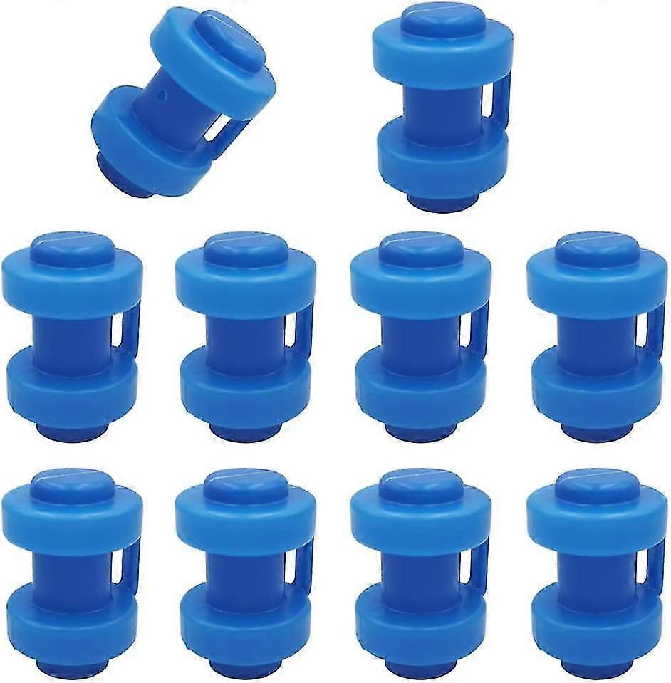 Trampoline Accessory 10 Pieces Trampoline Pole End Cap For 25mm Trampoline Net Stakes Protective End Caps For Trampoline Net Bars Blue Jiujiuso