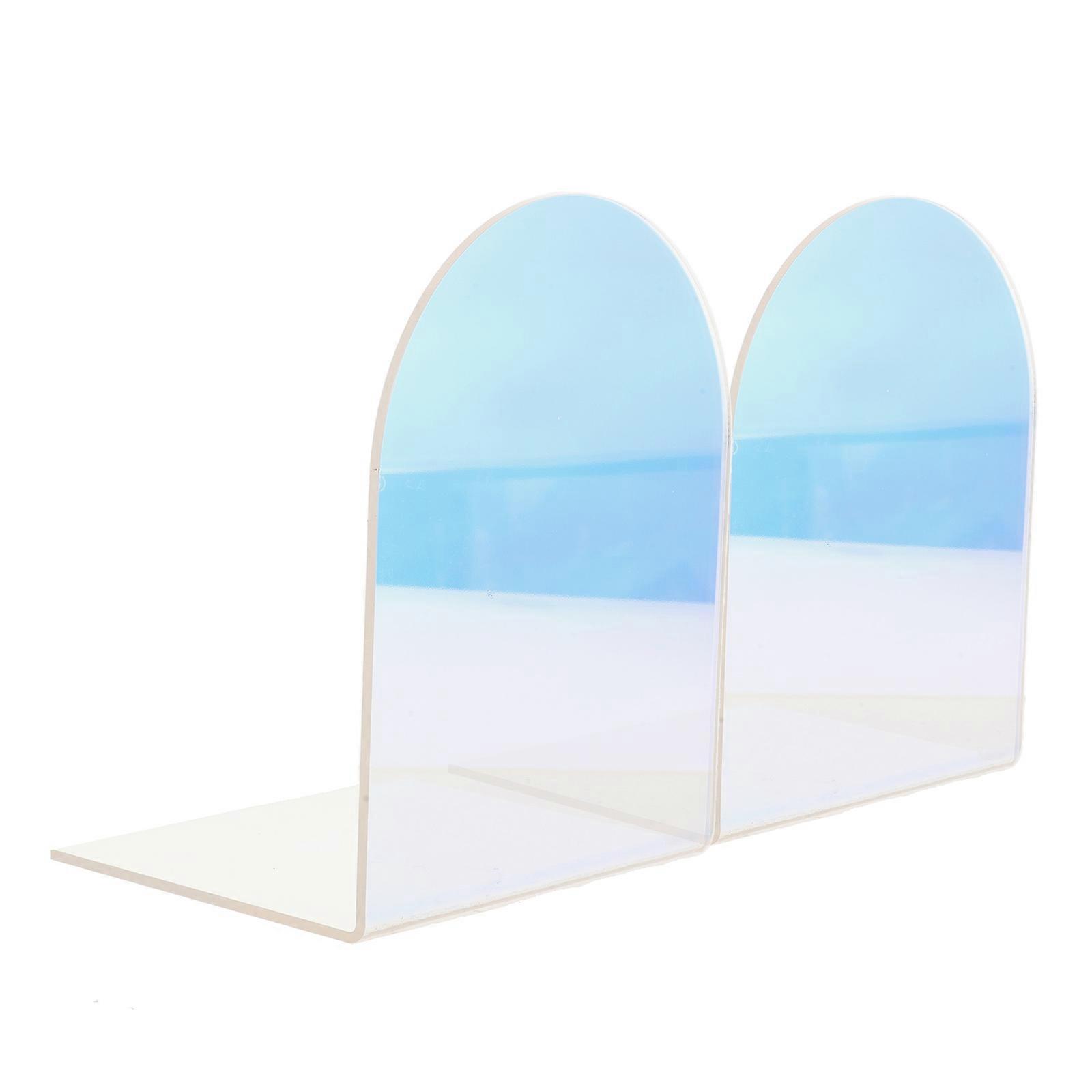 Multi Acrylic Decorative Book Holder for Convenient Book End 2Pairs